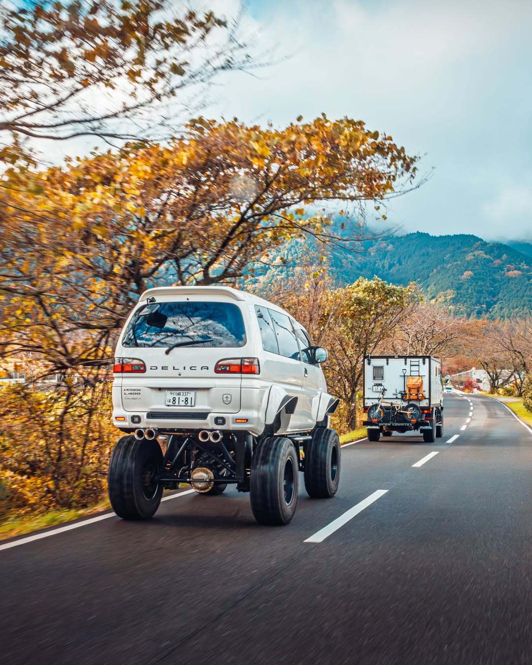 日本风情画三菱得利卡三菱FusoPIC：_tobinsta_