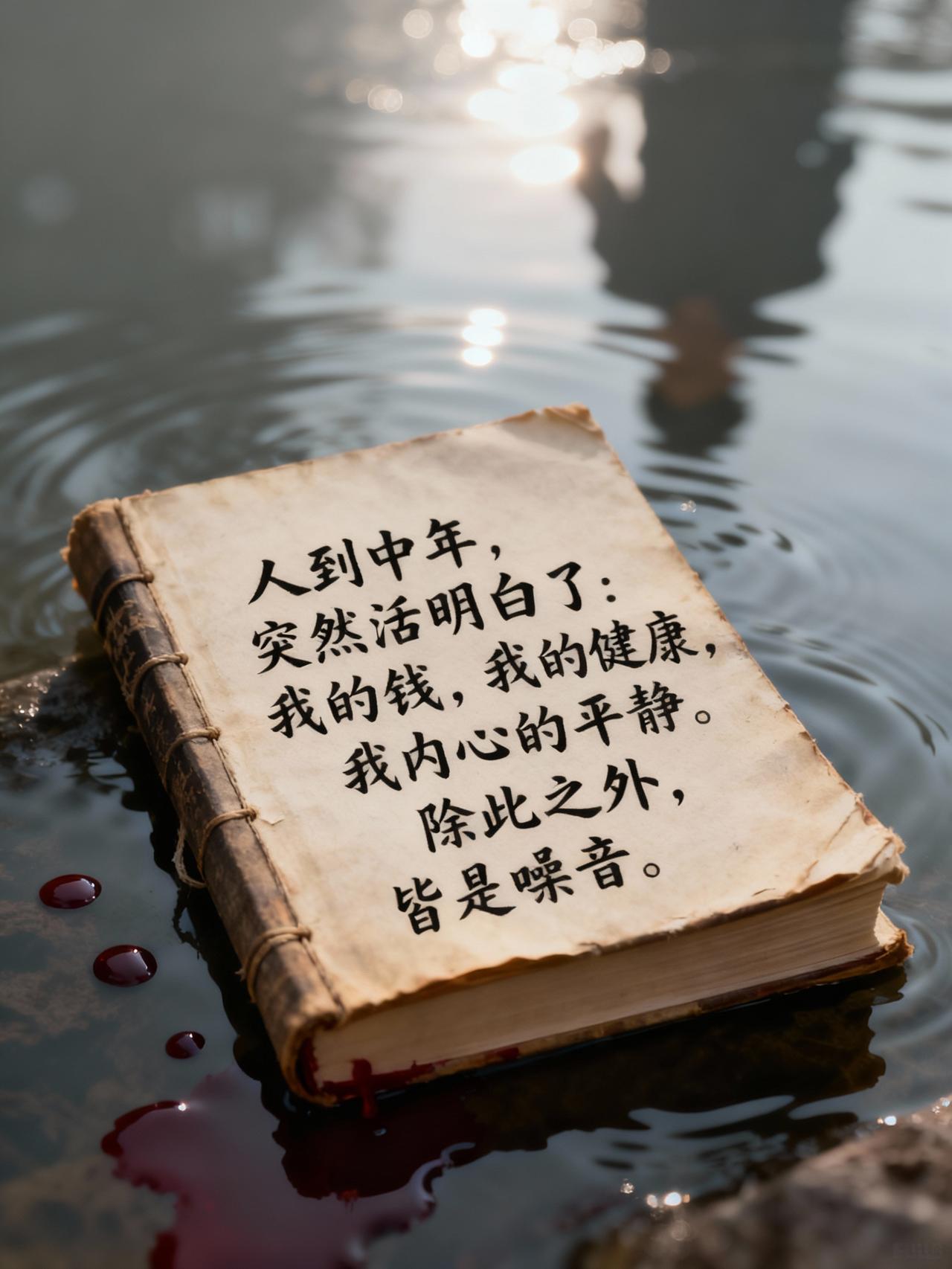 人到中年，突然活明白了： ①我的钱，我的健康，我内心的平静。 除此之外，