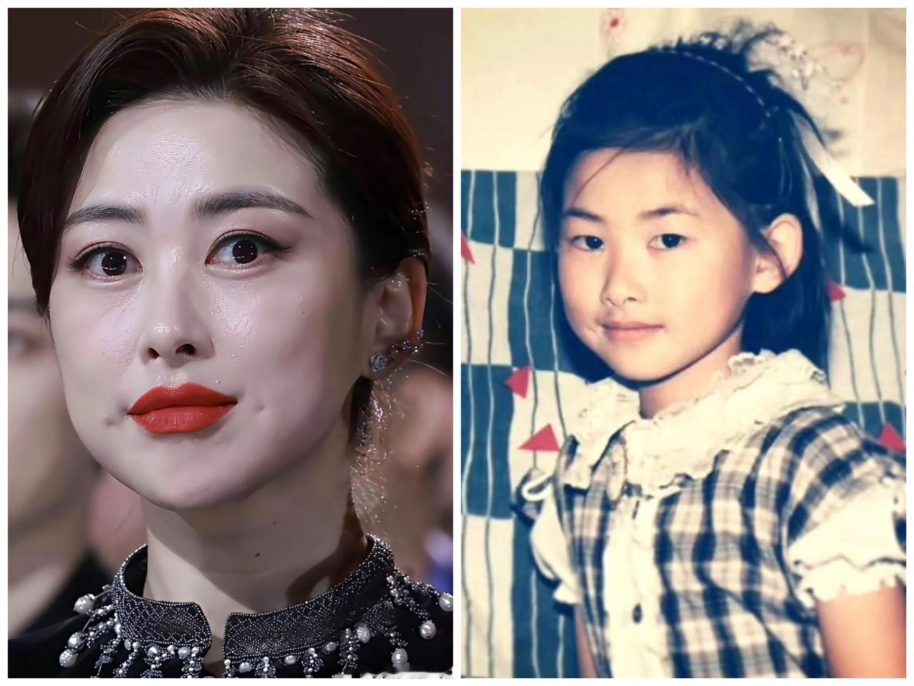 小时候平平无奇，长大了艳压群芳。巩俐朱珠小时候真的没有多漂亮，充其量五官端正，落