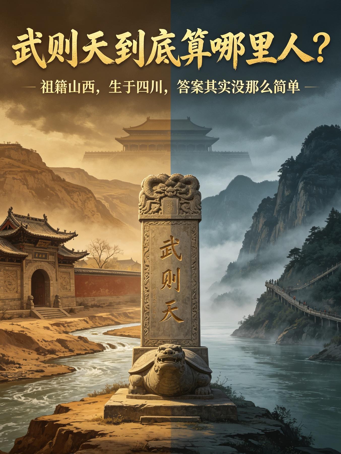 按照正史记载，武则天的父亲武士彟，老家是并州文水，也就是今天的山西文水。论祖籍，武则天妥妥属于山西人