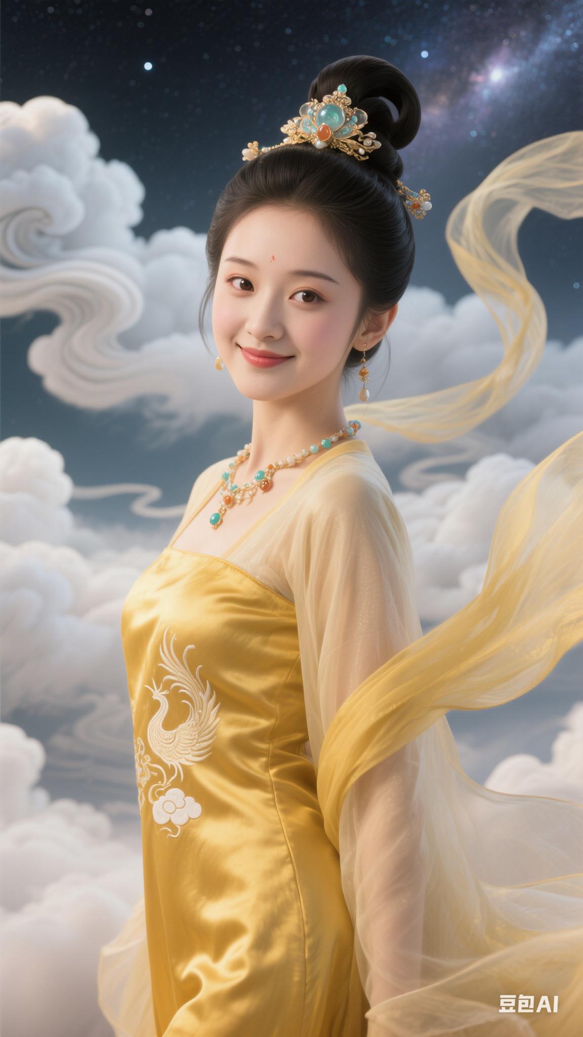 仙女下凡到人间古风美女仙女仙气飘飘古风
