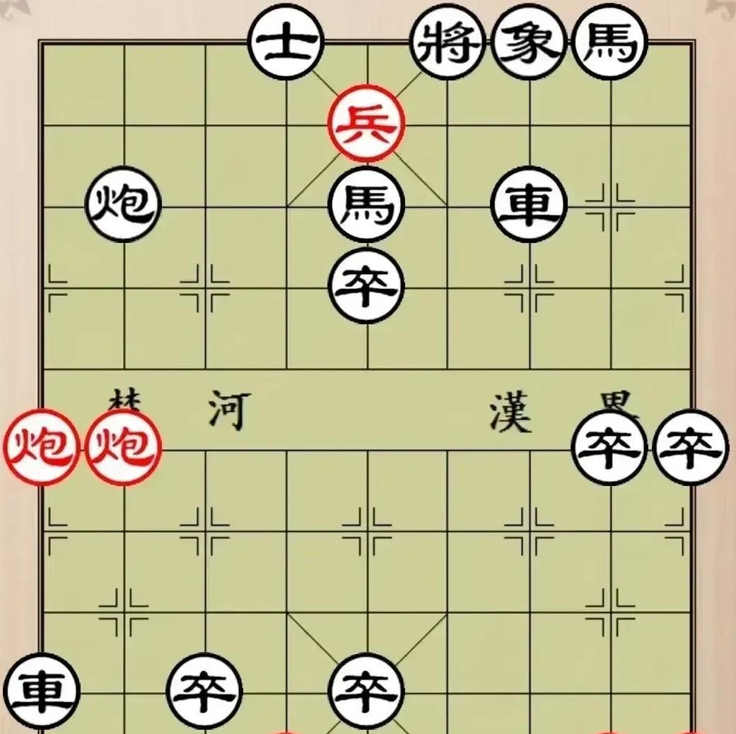 棋势复杂，变幻莫测，破解这盘残局确有难度。盘面上黑棋攻势凌厉，双鬼拍门，多向一步