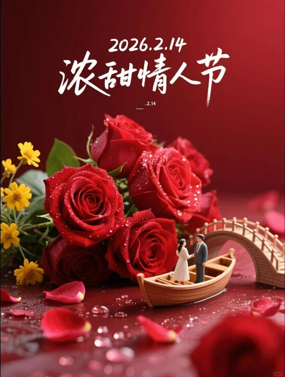 今天是2026年2月14日，星期六，农历马年的脚步与情人节的钟声在时光中相遇，在