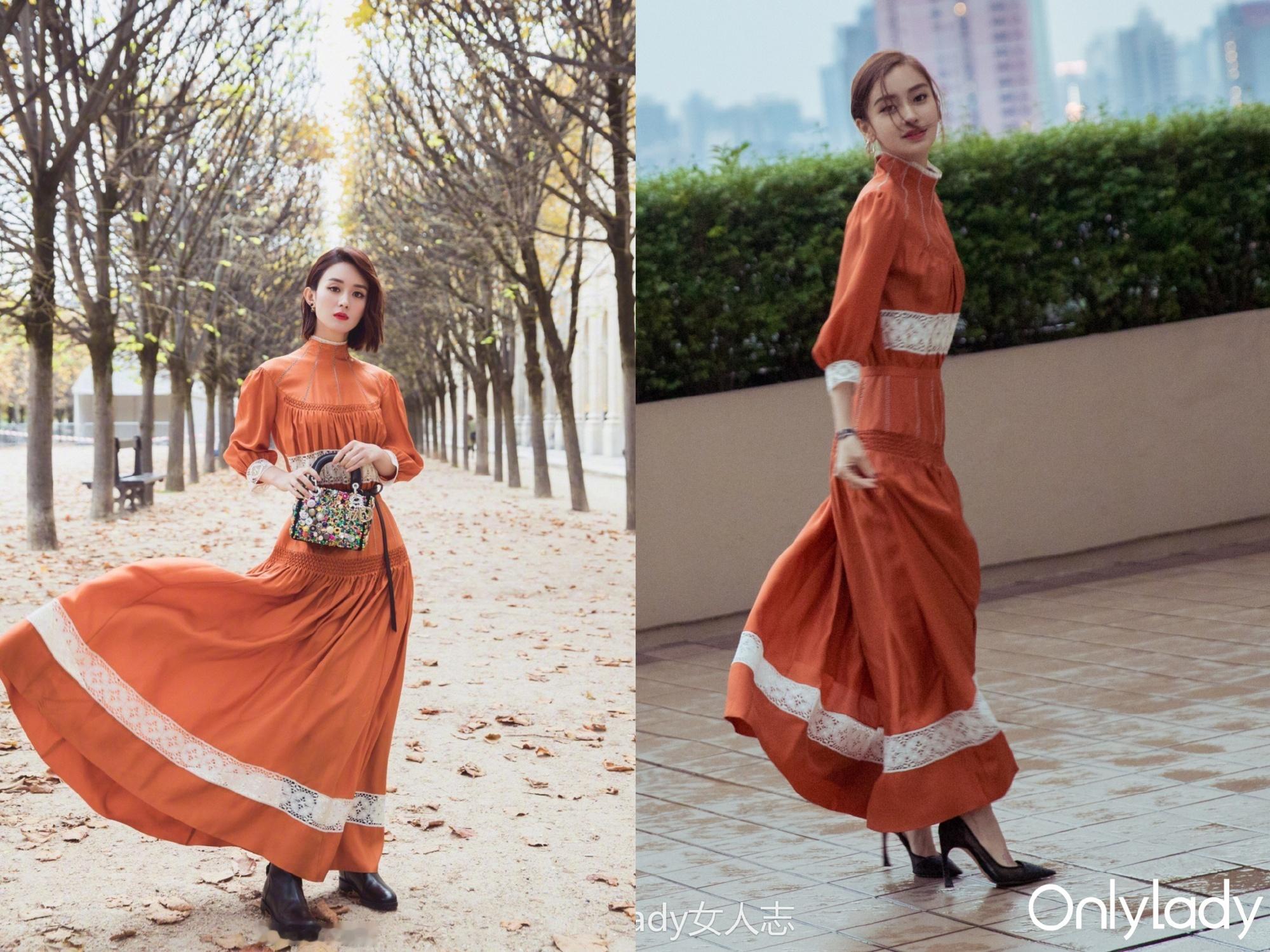 angelababy杨颖、赵丽颖演绎同款造型，你们喜欢谁呢？​​​