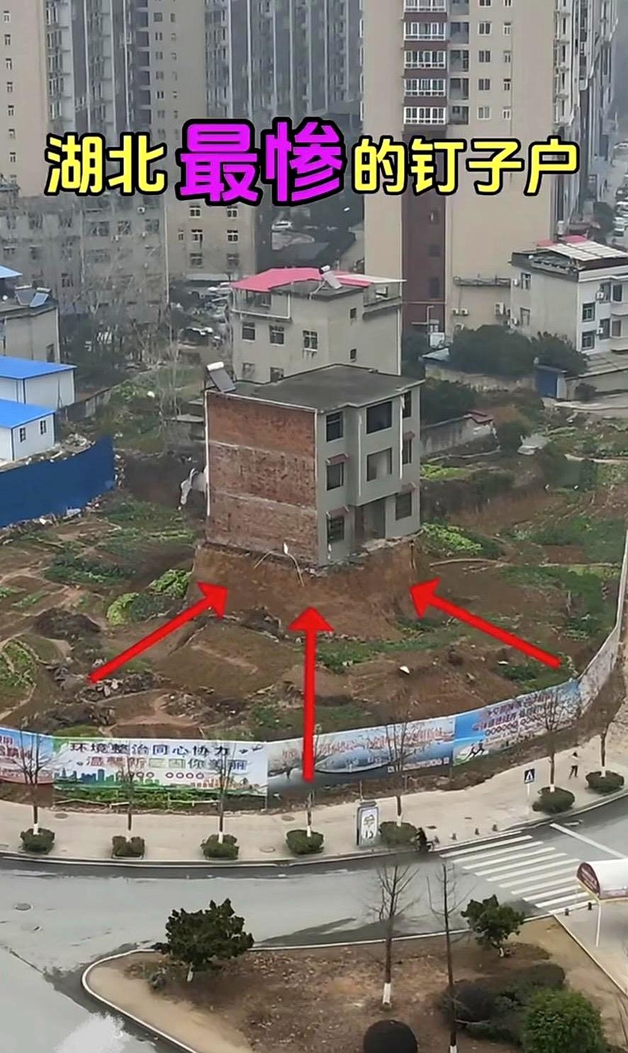 你敢信吗？回家还得先爬个梯子，这哪是住宅，简直是现实版“孤岛求生”！湖北这