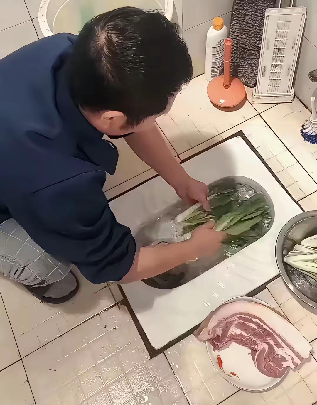 如果，我是说如果啊，马桶一次都没有用过接小便和大便，专程用来洗菜方便……炒