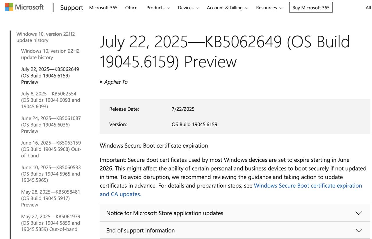 Windows10可选更新KB5062649发布，是否安装要三思！微