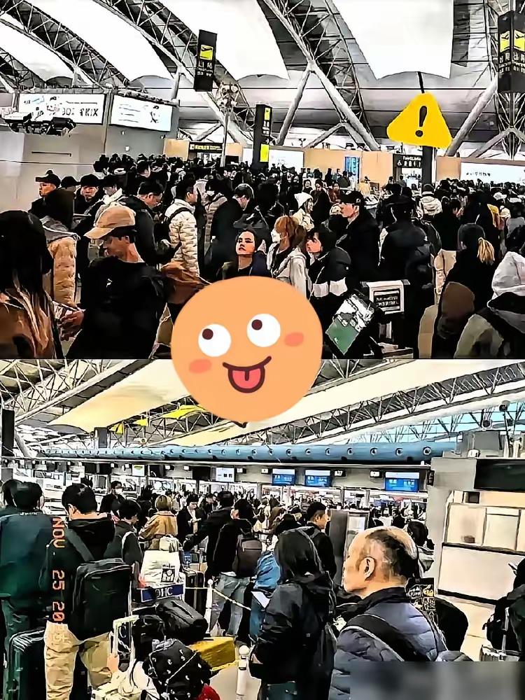 扎堆去日本的游客，如今全卡在返程路上傻眼了。中日航线变动频繁，大量航班取消，日本