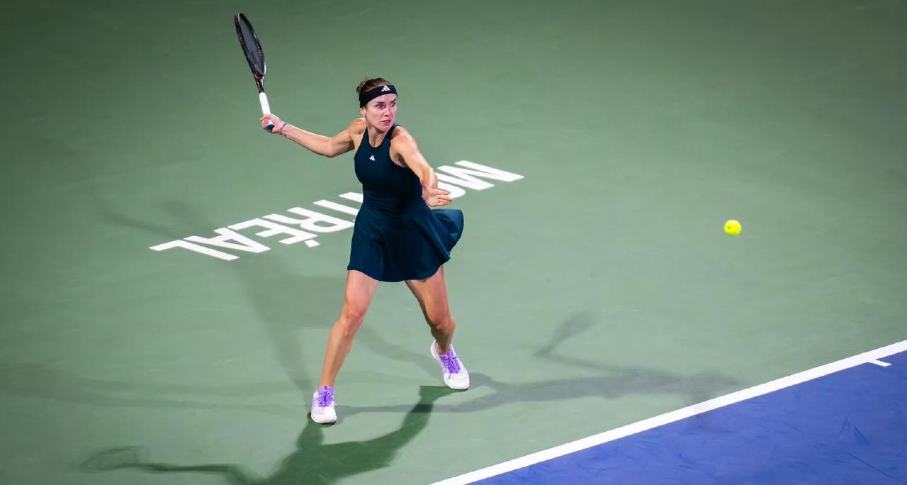 WTA1000蒙特利尔站第三轮，前赛会冠军、10号种子斯维托丽娜6-1/6-1