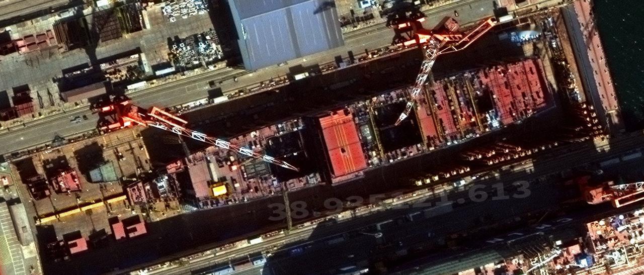 截至2026年2月，这是大家最关心的那艘船的情况，建造的进度非常快、状态很稳。