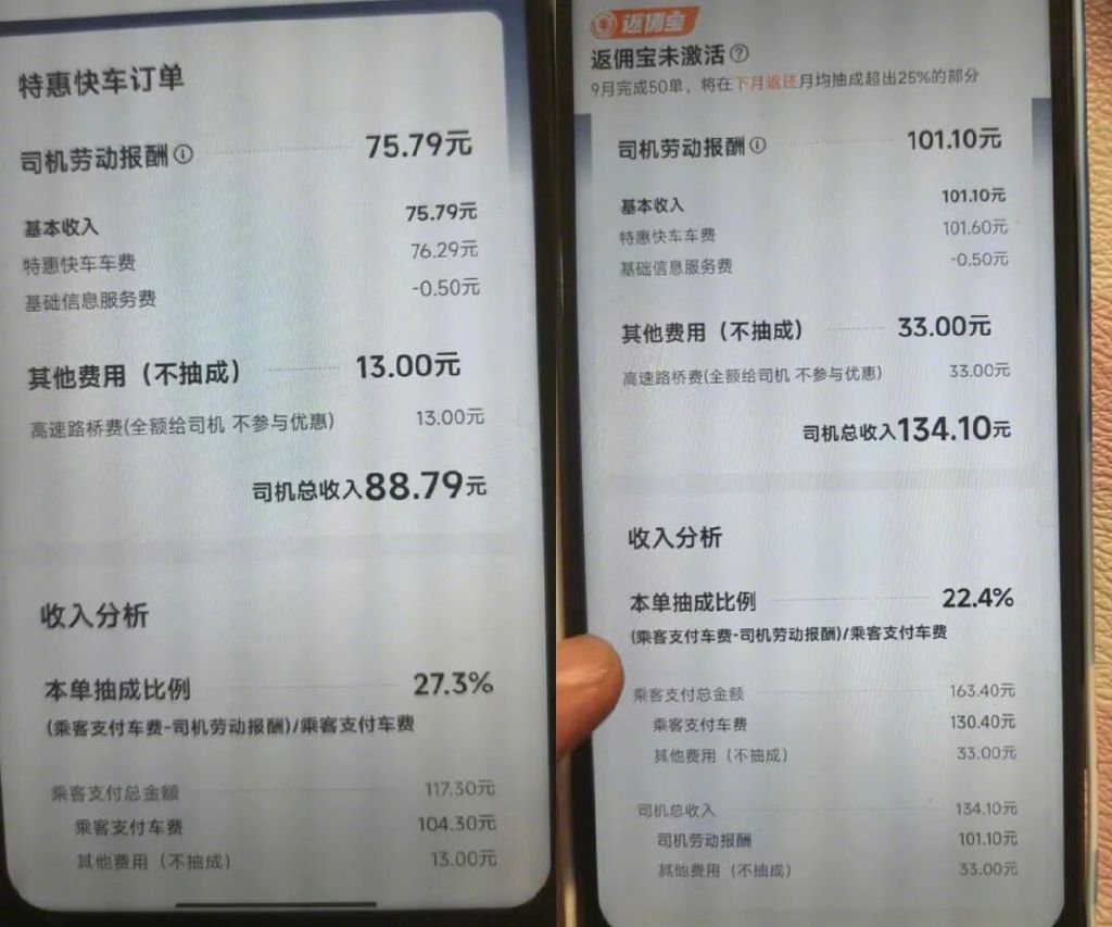 滴滴: 2024年平均抽成14%, 网约车司机: 实际差异较大