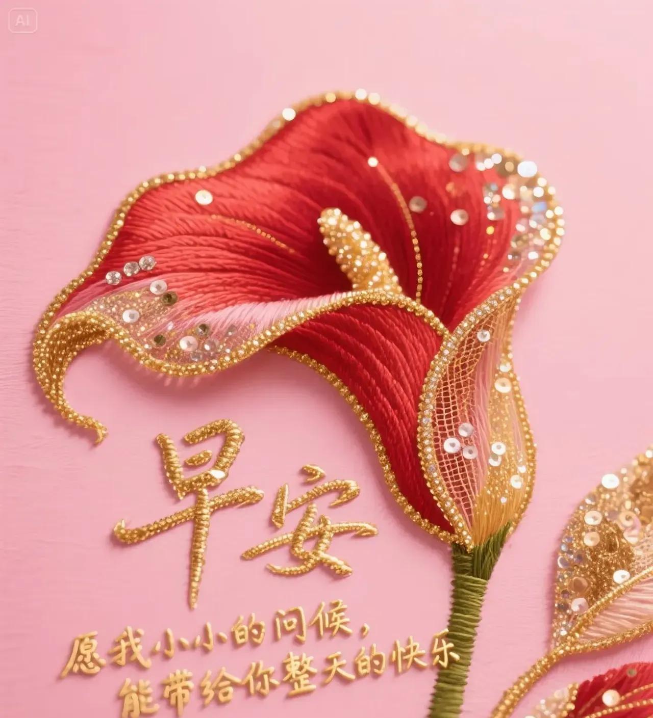 [玫瑰]早上好[玫瑰]愿我小小的问候，能带给你整天的快乐；又是一个愉快的愉