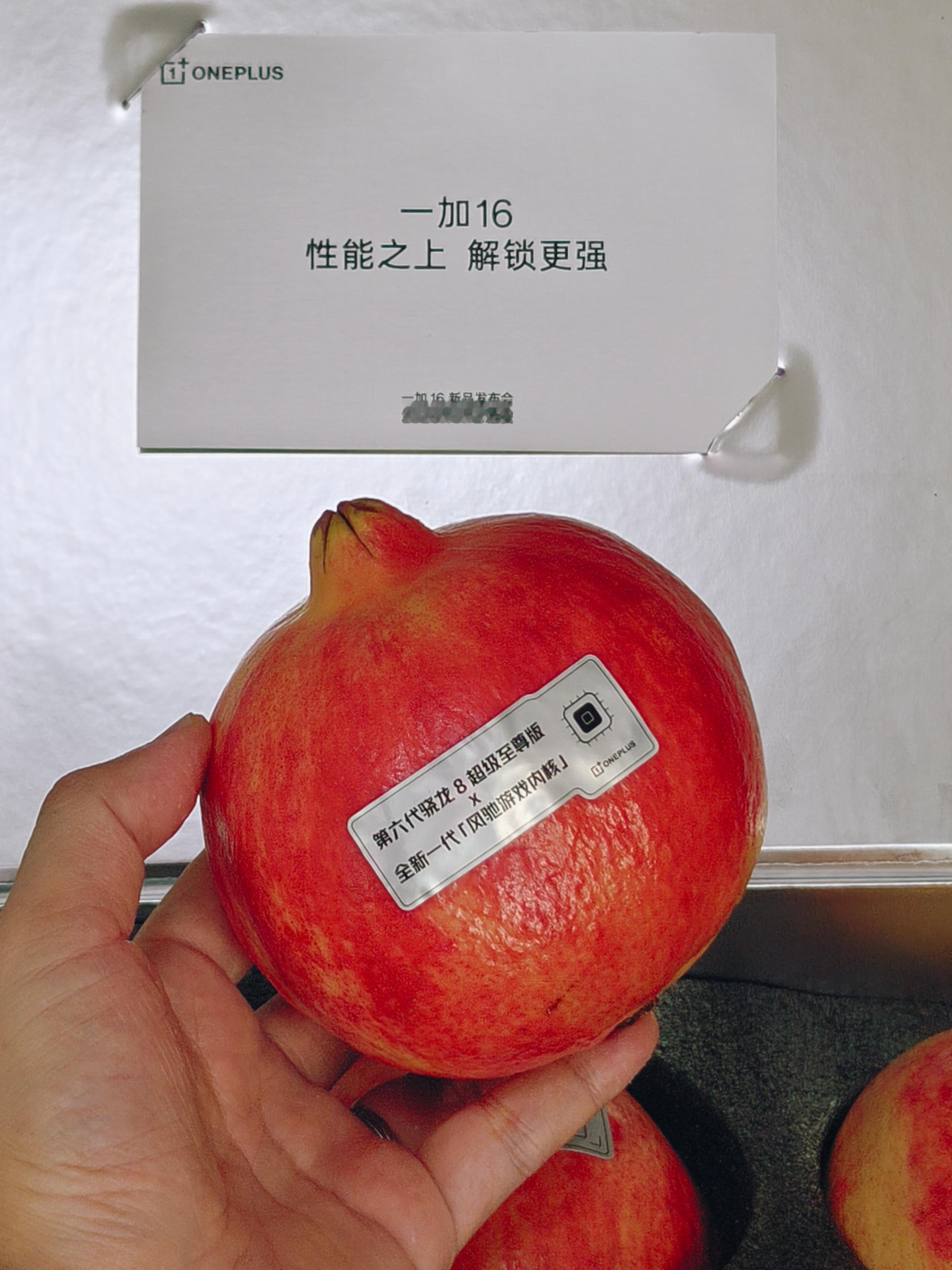 说起来，一加16这波整了一波谐音的“石榴”邀请函，也是很会玩。而且这“16”还是
