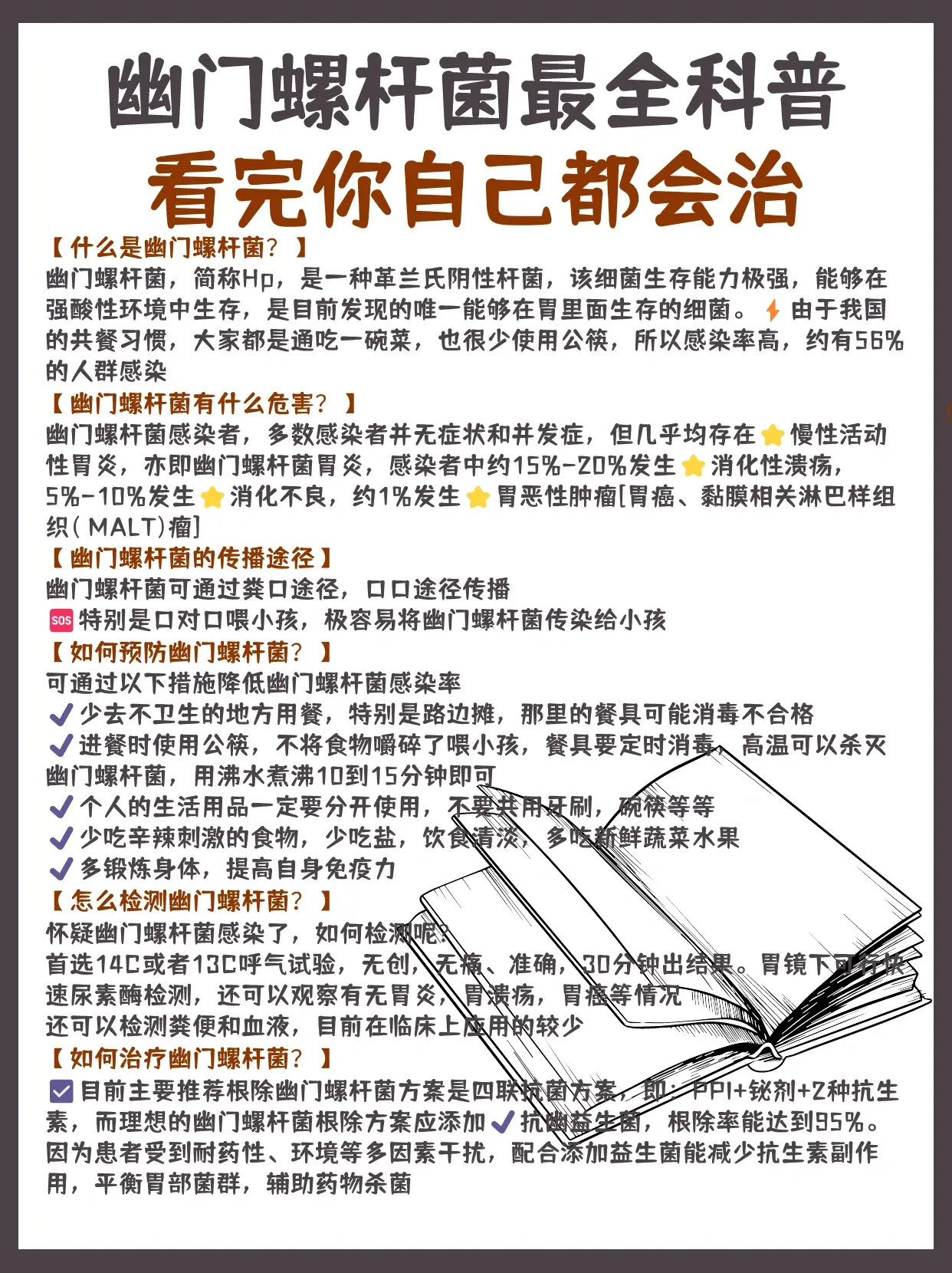 幽门螺杆菌最全科普，看完你自己都会治