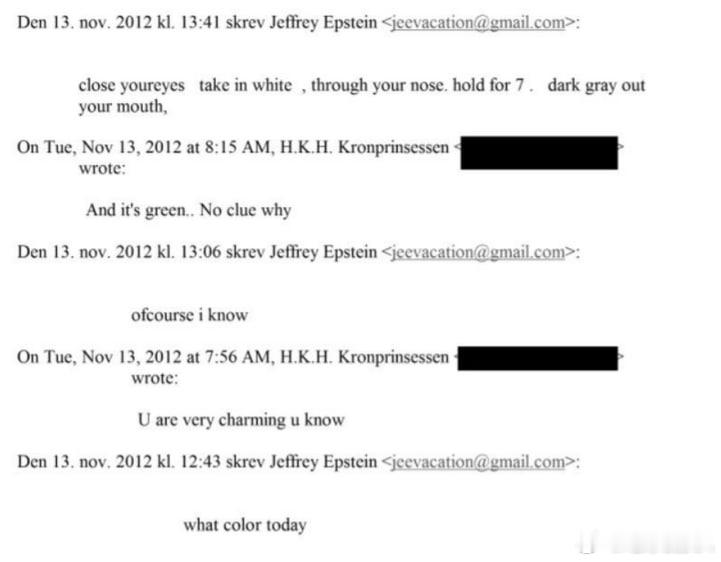 爱泼斯坦案诡异照片曝光挪威王储妃与爱泼斯坦1，梅特-玛丽特在2012年