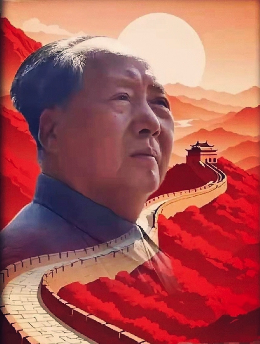 毛主席：“我们不能和西方接轨，我们要坚持走自己的道路。”“我们是大国，不是要和什