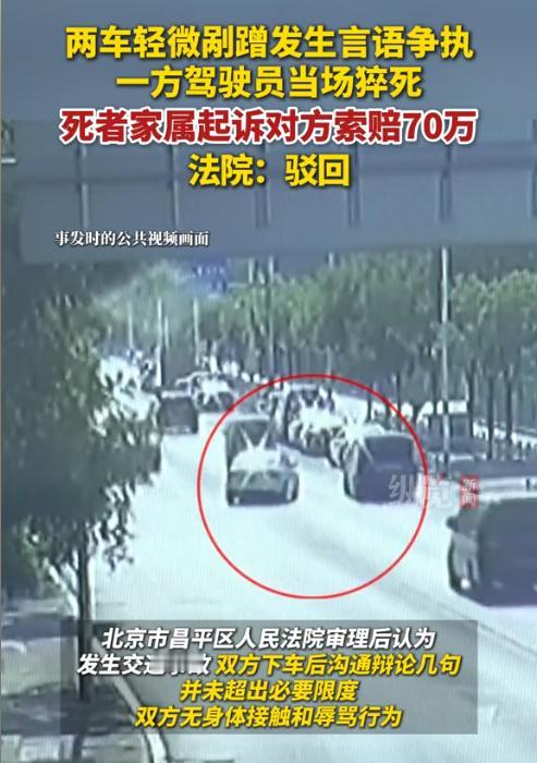 北京昌平，两辆小车发生了轻微剐蹭后，双方车主下车后就谁的责任发生了争执。谁知其中