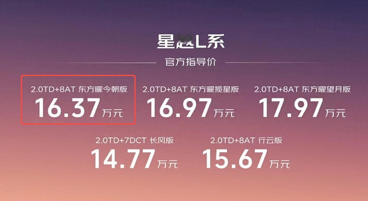 15.67万起，搭载2.0T发动机，吉利星越L加新上市近日，吉利星越L新增了两