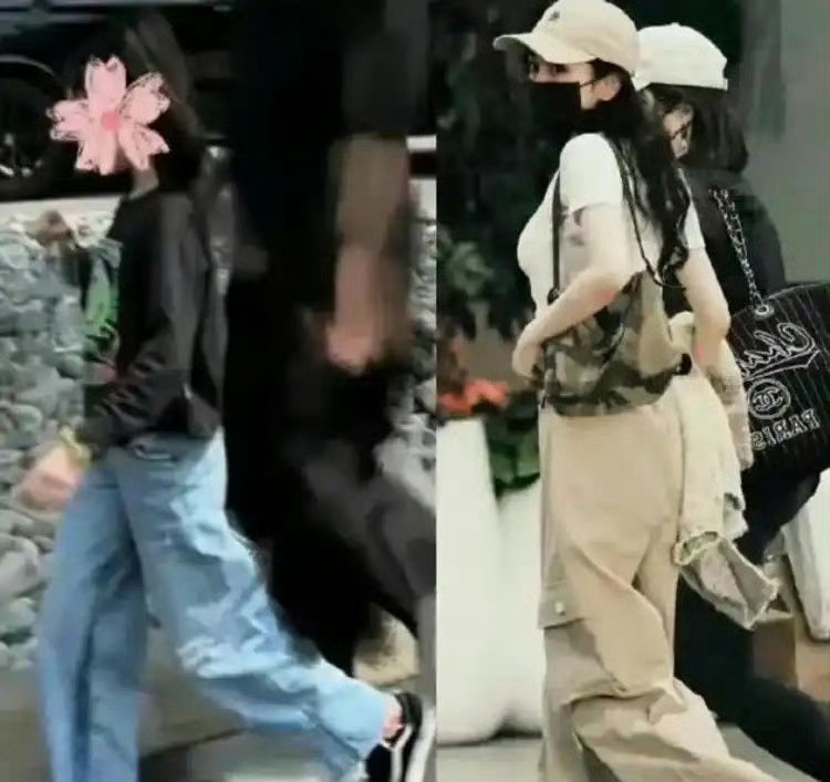 杨幂低调赴港看女儿！11岁小糯米身高近1米7，母女同款大长腿太抢镜了！​连走路
