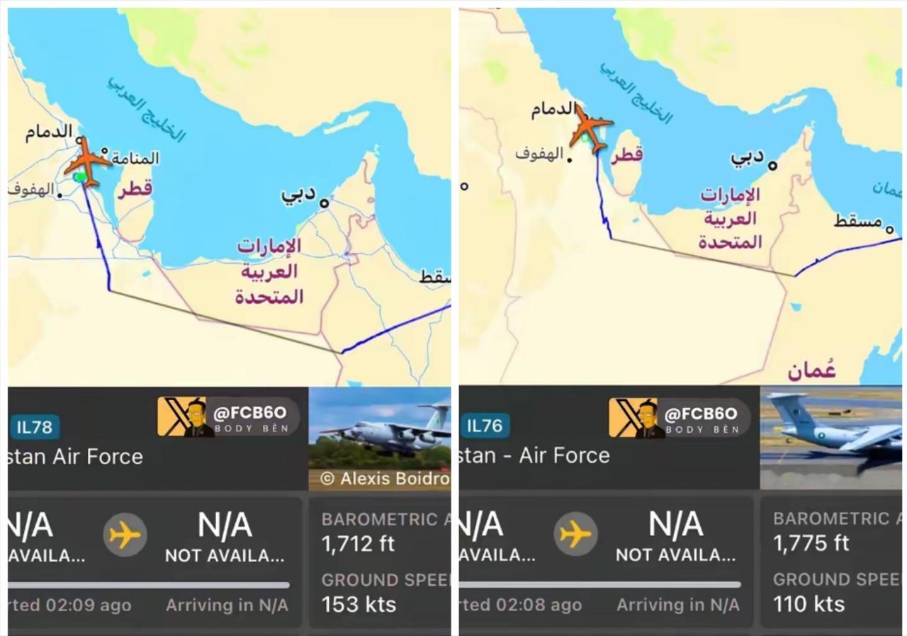 巴基斯坦战机入中东，以色列不敢招惹根据世界飞行跟踪数据和开源情报证实，巴基斯坦