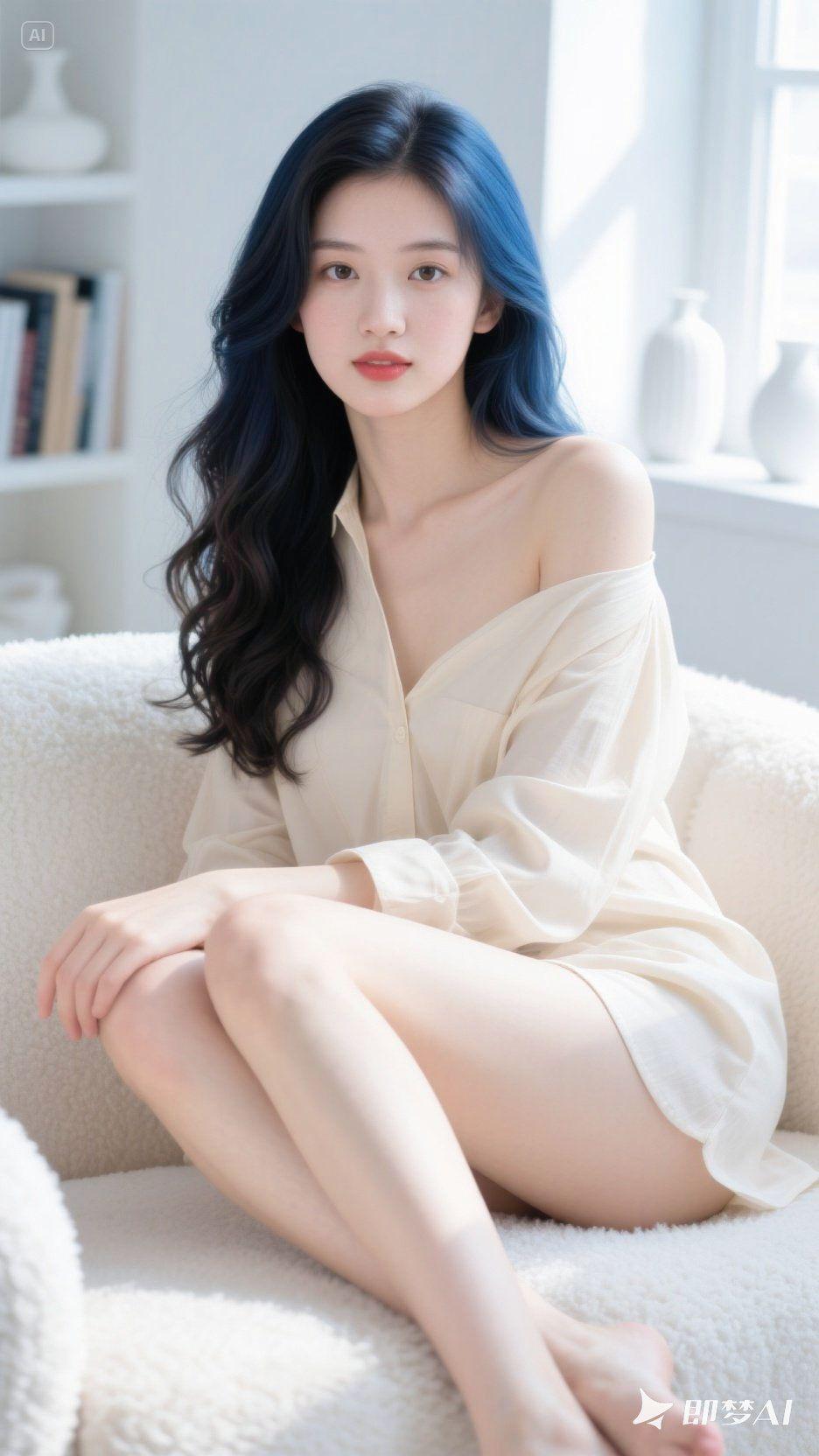 即梦AI 每日分享 高级感 甜系女孩 不一样的感觉