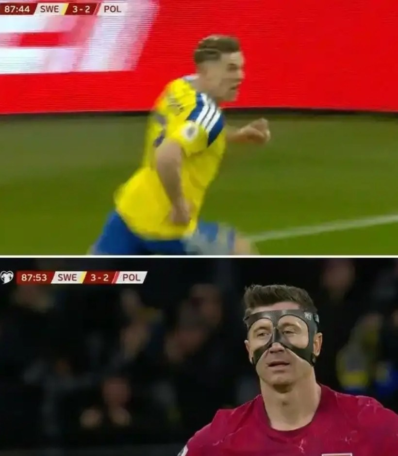 瑞典队通过欧国联获得世界杯附加赛的资格，所以在预选赛是一路装死，然后到附加赛满血