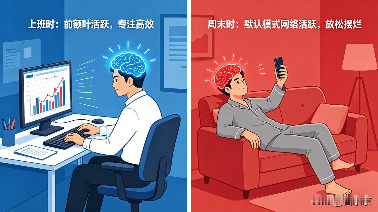 你有没有发现一个现象。上班的时候，活儿一堆一堆，反而干得起劲；假期闲下来，啥也干