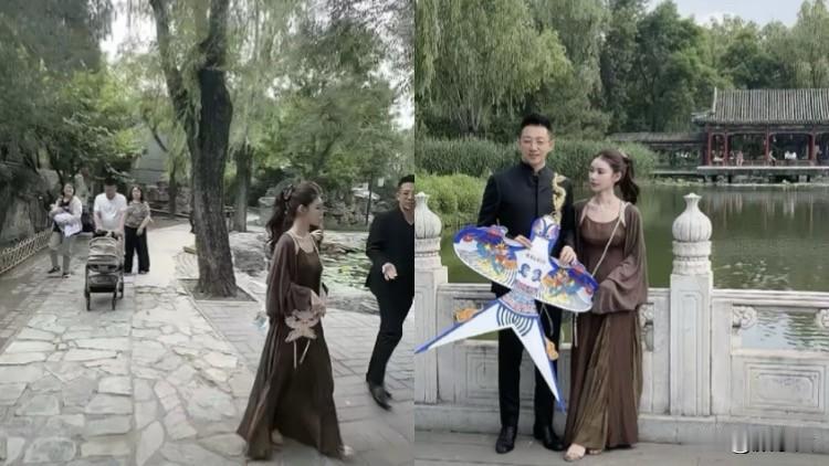 汪小菲一家三口逛大观园太甜了！但为啥偏偏少了俩娃？看得心里酸溜溜的…这两天刷到