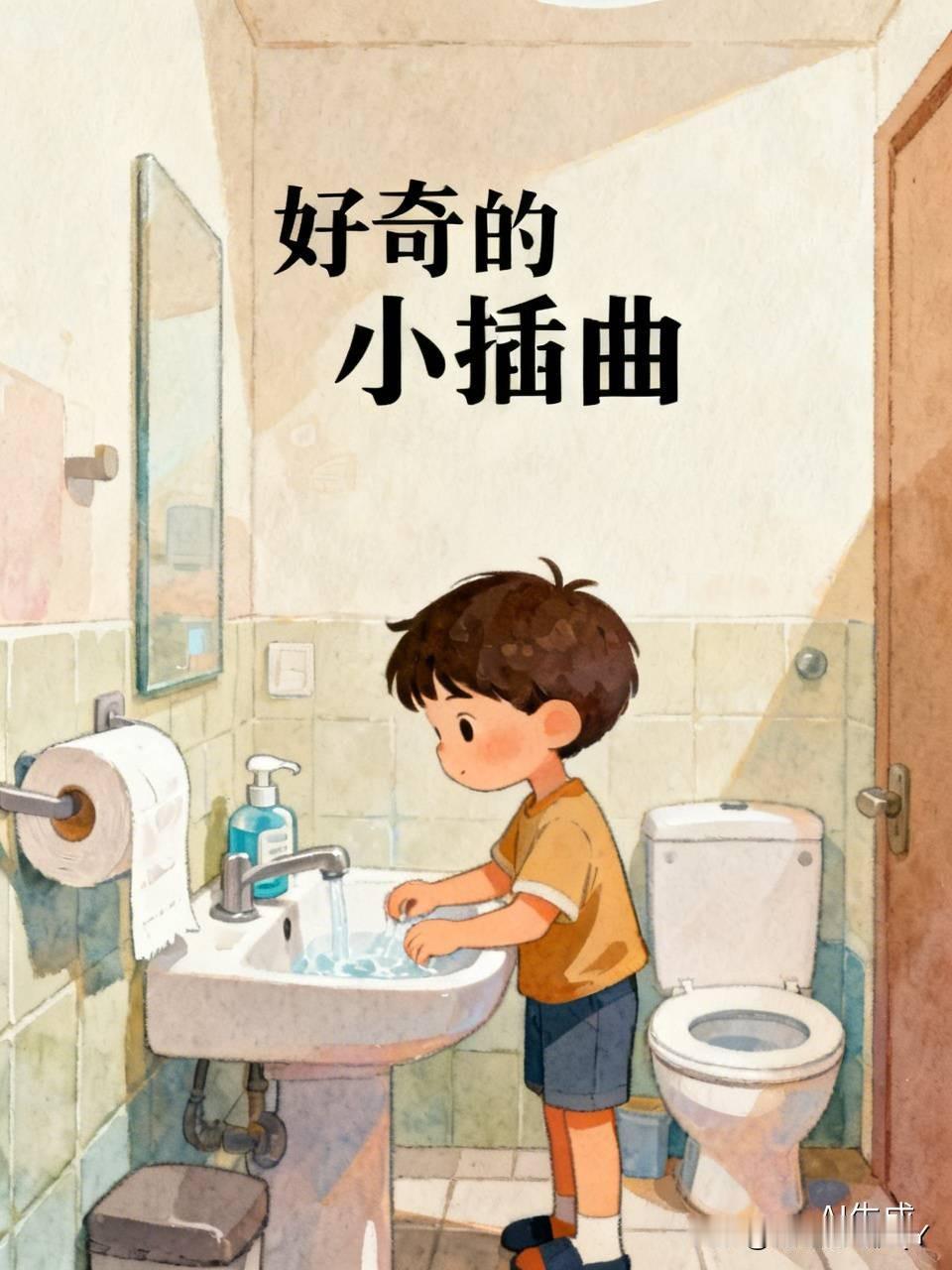 小孩的好奇心太大了。有一个七岁的小男孩刚从厕所出来，就跟妈妈说，我感觉屎的味道