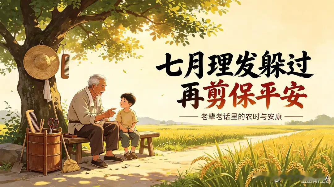 老辈常说“七月理发，躲过再剪保平安”，七月为啥不兴剪头发？一进农历七月，不
