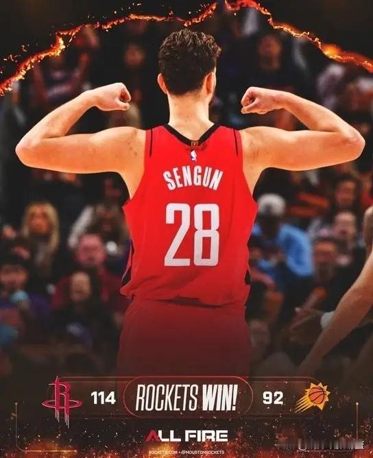 火箭官方真是太偏心眼了！在今天火箭客场以114：92击败太阳的赛后，火箭官方在社