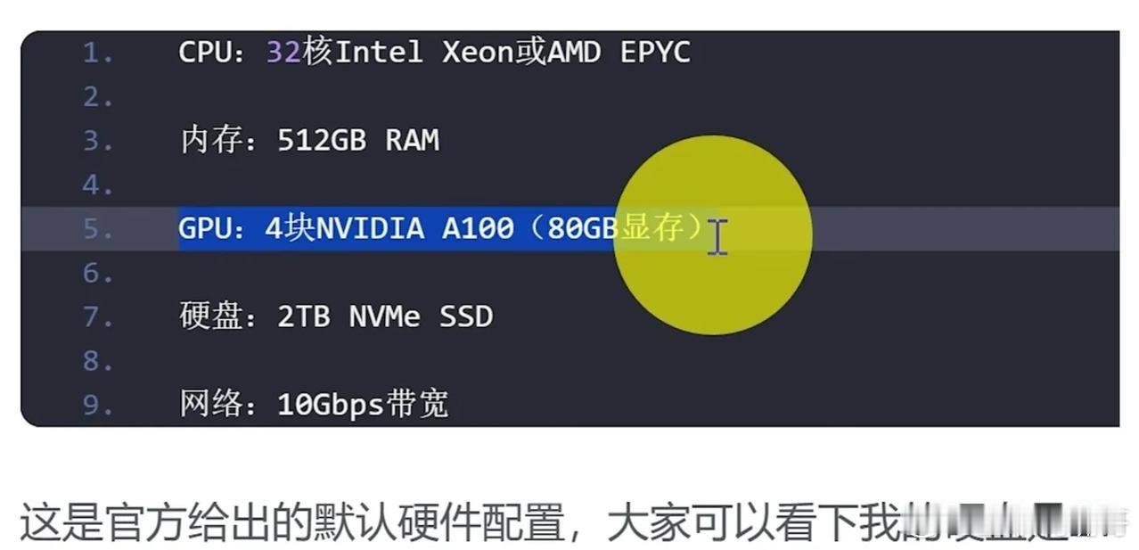 这是deepseek满血版也就是671b，官方给出的最低电脑配置：1.CPU: