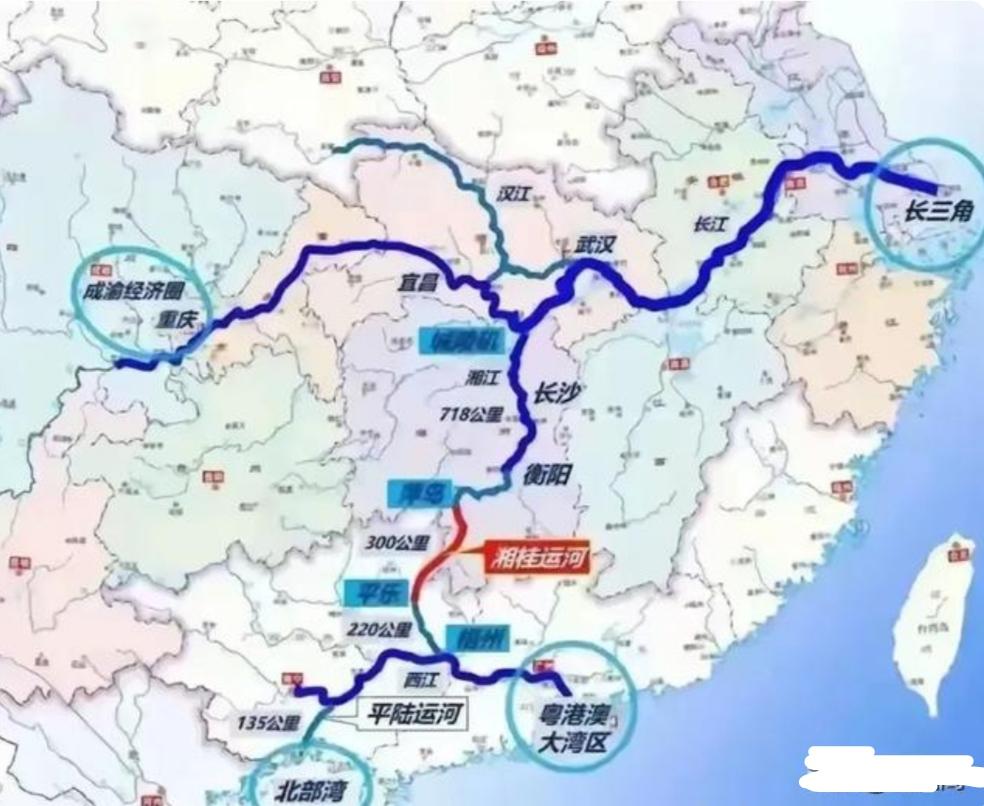 平陆运河和湘桂运河的规划确实远不止于单纯的水运功能，而是深层次的国家战略布局，其