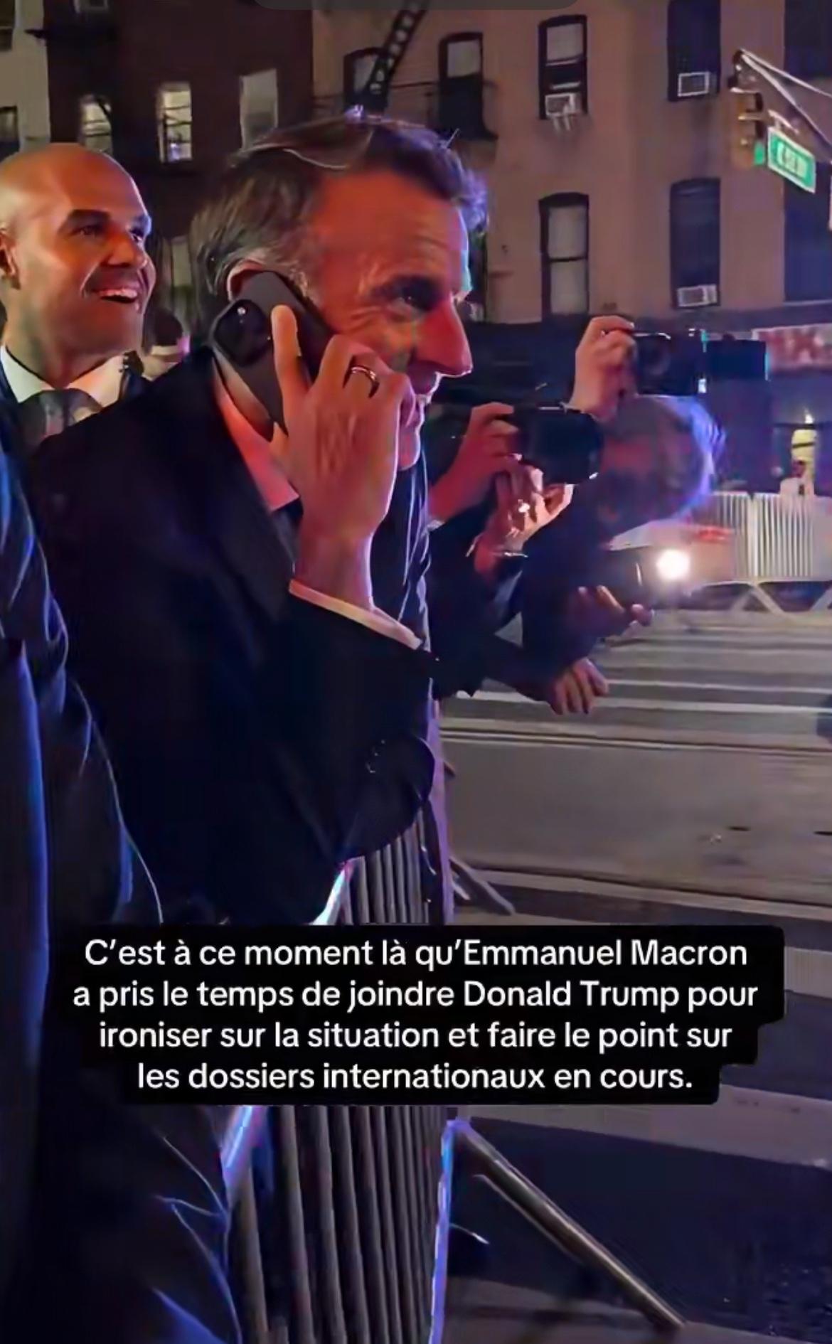 马克龙车队在美国被拦截，闹了个大笑话！美国纽约警方拦下了法国总统马克龙的车队