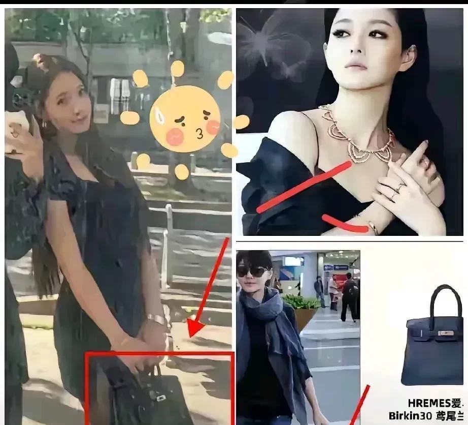 小曲线二女儿包包和手链都和姨妈大曲线的是同款，很多人指责妹妹把姐姐离世后东西拿走