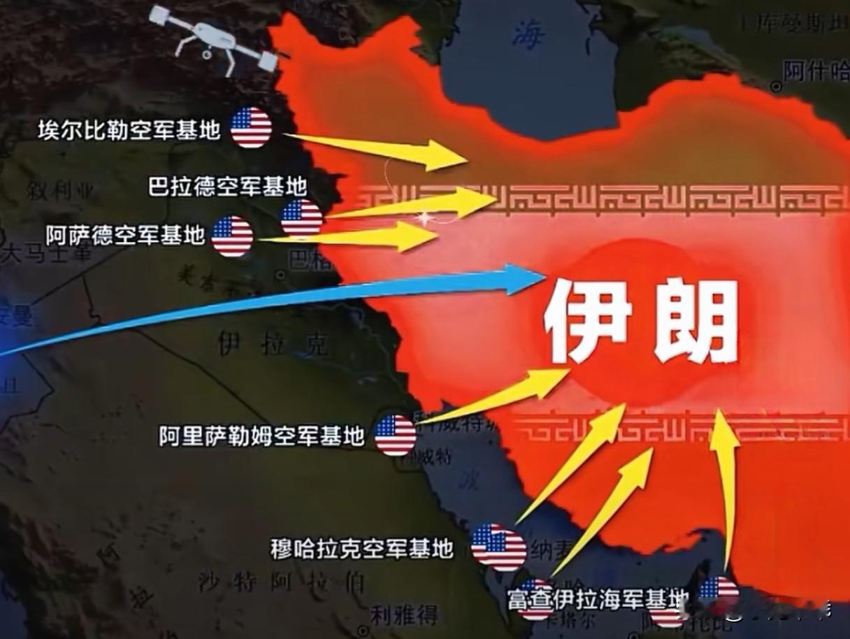 2月6日，中国军号发布《围攻伊朗，美军在中东从哪里“出手”？》视频，直接甩出米