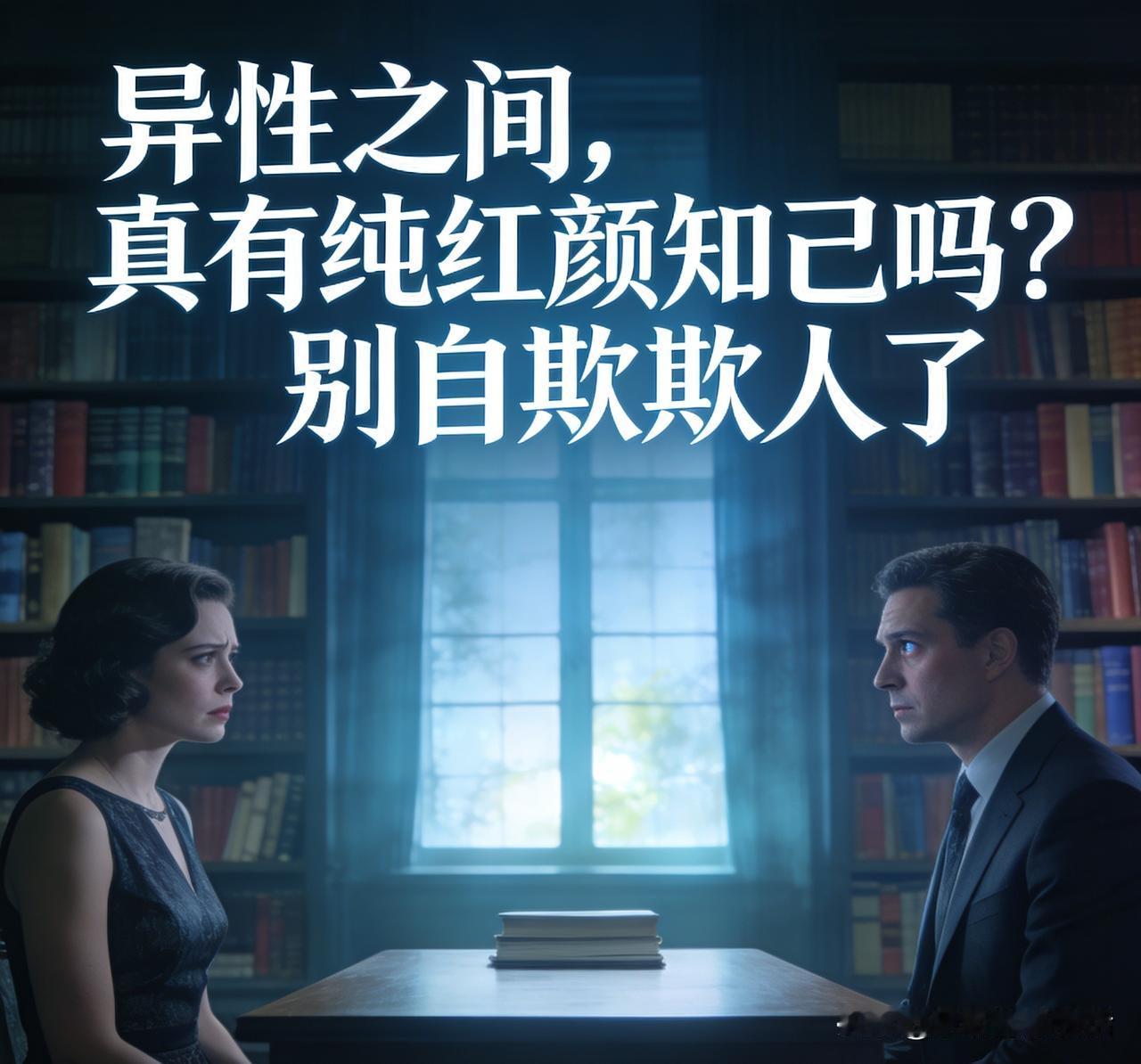 异性间真存在纯粹的红颜知己吗？别自我欺骗啦。声称有纯友谊的，大多是自欺欺人。