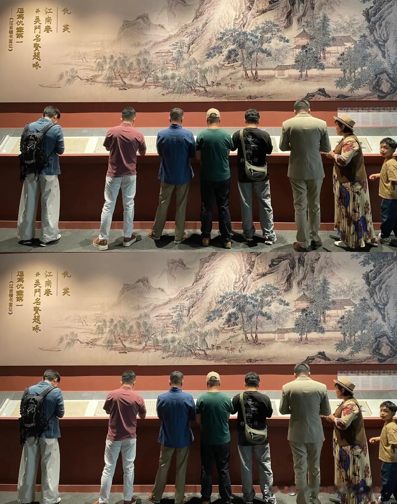 真的太下头了！经过一番顺藤摸瓜，仇英的《江南春》图总算找到了！这幅画之前在澳大利