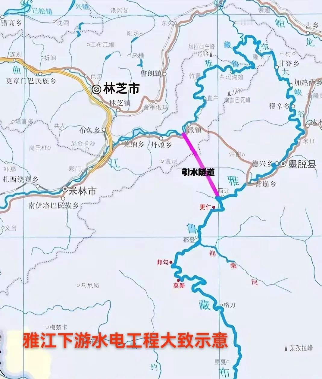 雅鲁藏布江下游水电工程，预计投资1.2万亿元，采用截弯取直的方式，引水通过隧道梯