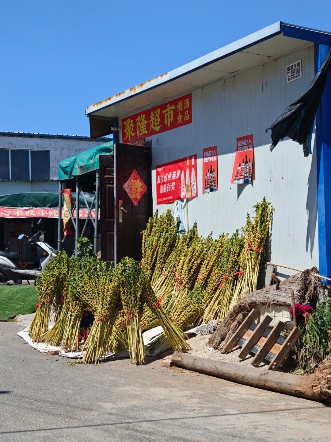 原来这是在晒芝麻。​​​