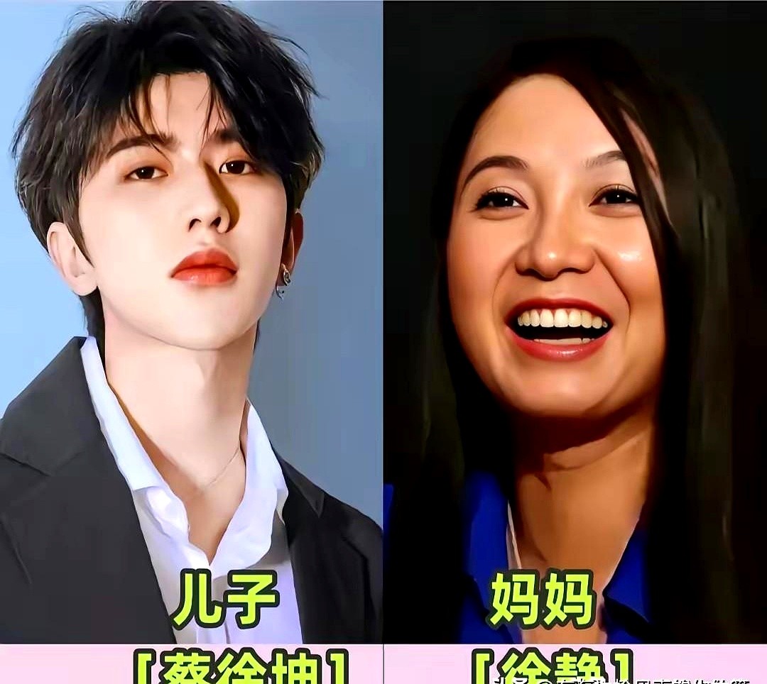 男明星这张脸到底靠后天包装还是纯靠基因？看他们母亲就全明白了。肖战、张凌赫、蔡徐坤的五官底子，完全就