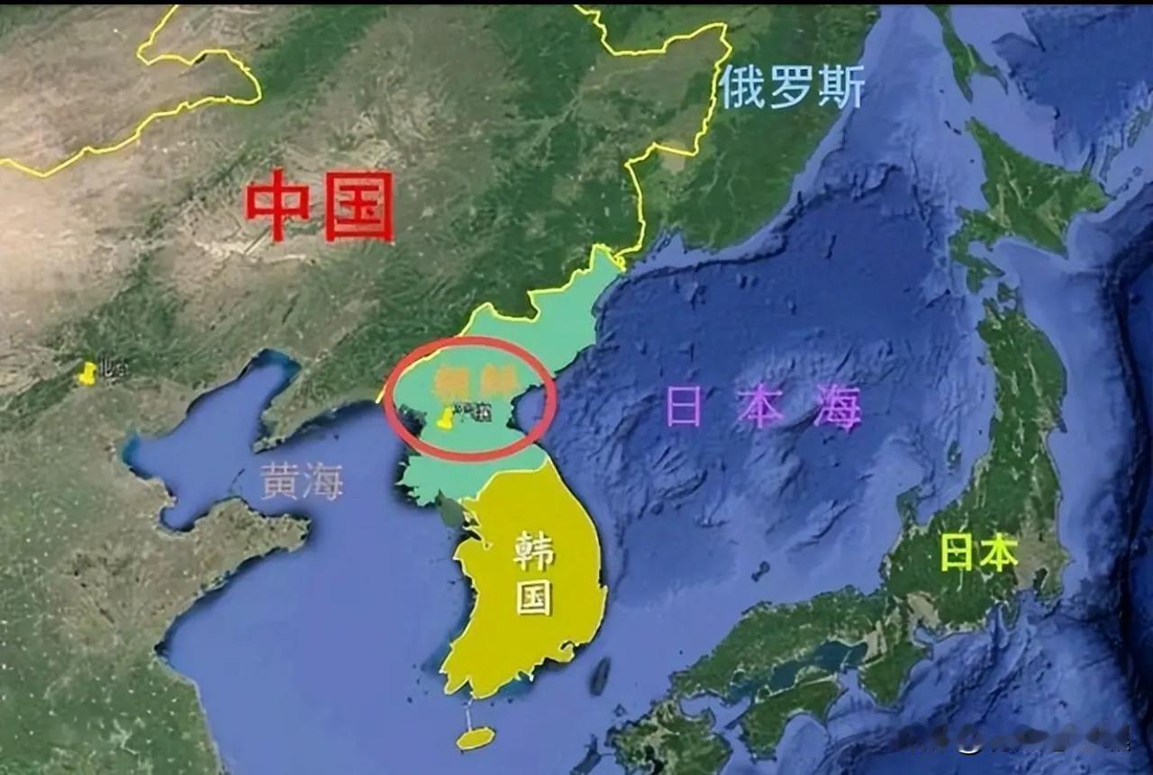 日本为何从来不敢说南韩有事就是日本有事？请看两张图，图1是中国——朝鲜——韩