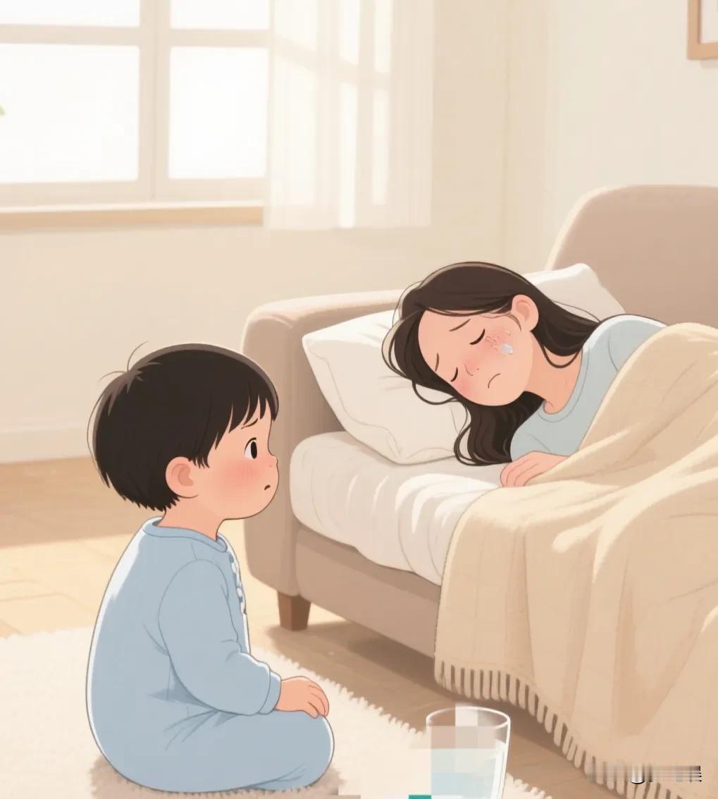 不敢想象一个两岁宝宝经历了什么，他一直以为妈妈睡着了，一个孩子就一直守在妈妈身边