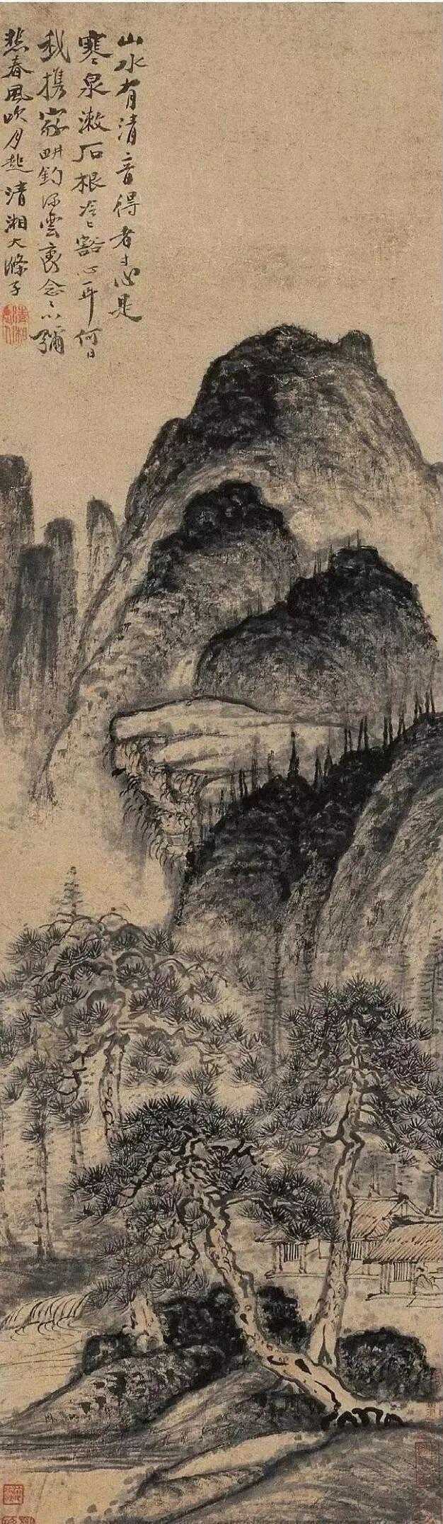 石涛（1642一约1707），清代画家、中国画一代宗师。法名原济，一作元济。本姓