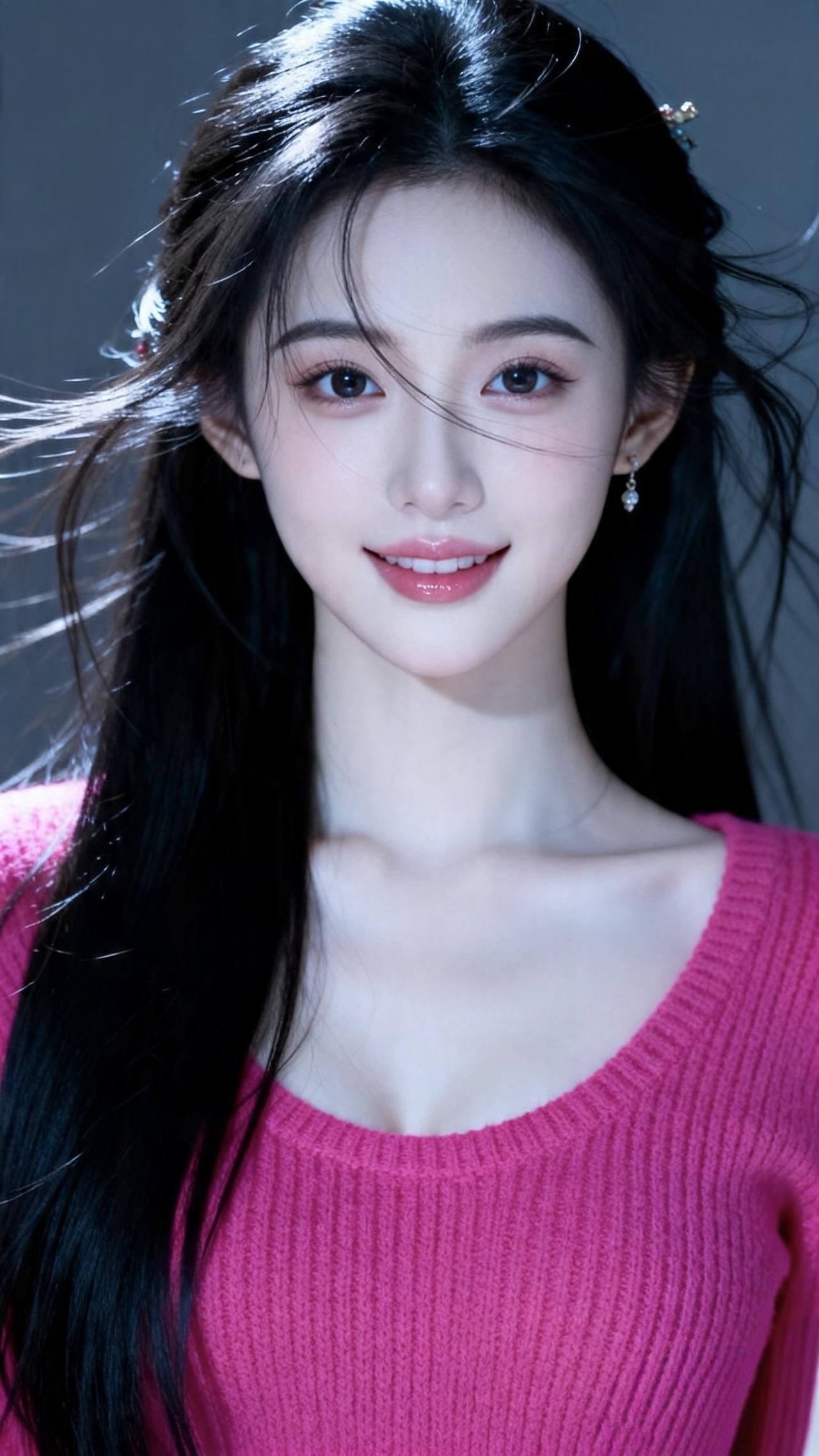 美女究竟能有多美笑容常伴，穿着得体，干净利落，简约不做作时尚女性气质国色天姿美