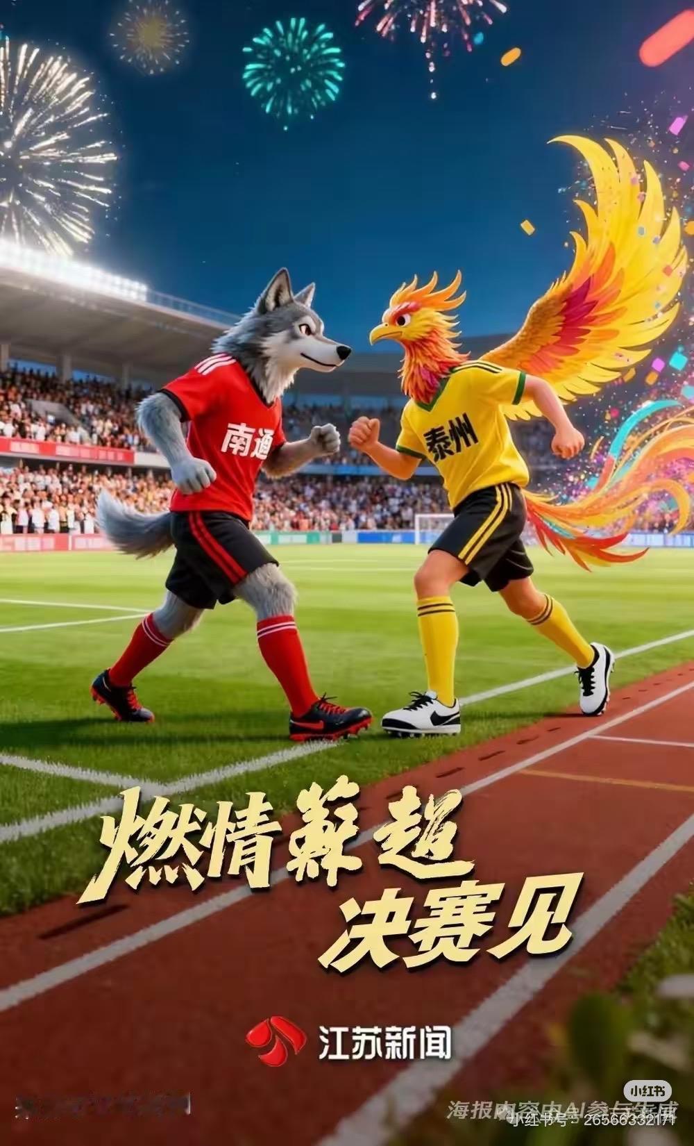 如果南京队赢了泰州队,决赛是内战,那么泰州队可能就不会那么和南京拼了。看泰州半决