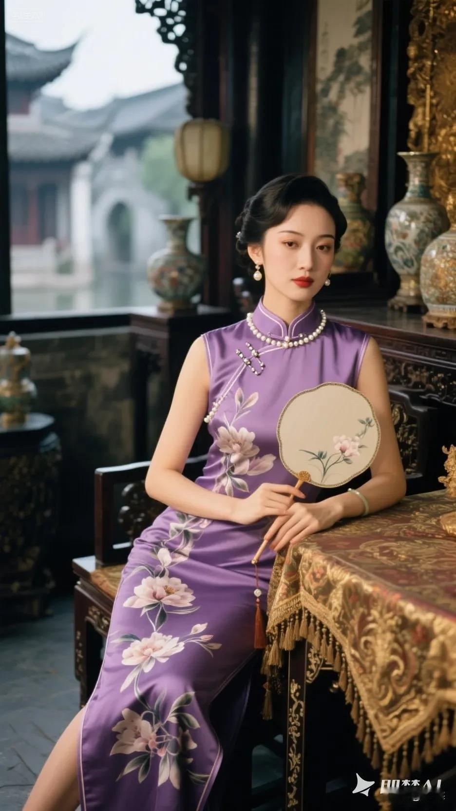 古典雅韵，旗袍美人，韵味十足