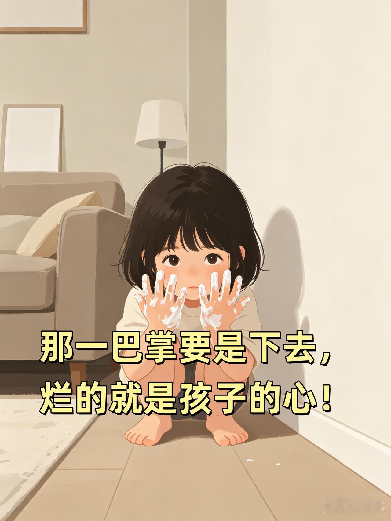 3岁的女儿把我花3600块买的黑绷带面霜，挖空了半罐，抹得镜子、地板、她脸上