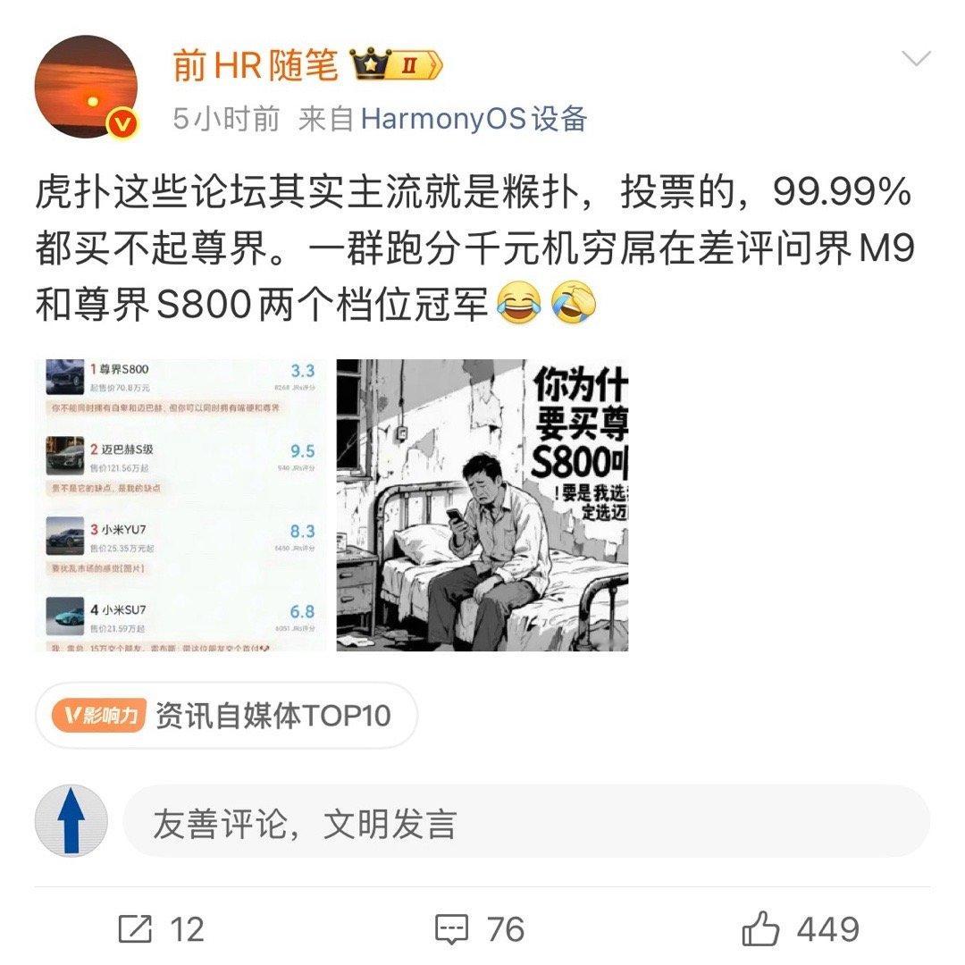 买不起车还投不起票吗？我就不用虎扑啊，一个投票有这么重要吗？​​​