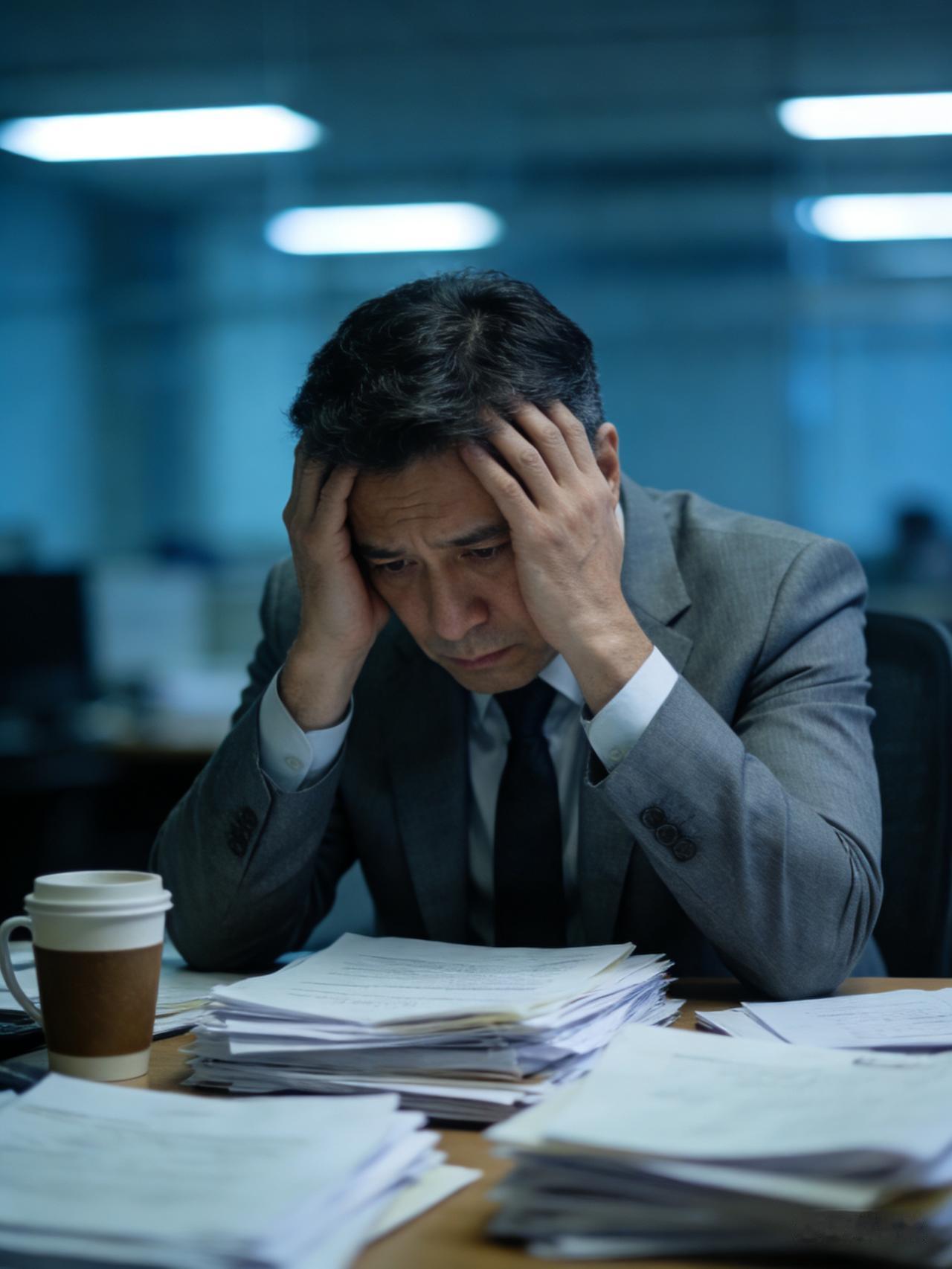 工作上压力也大，作为骨干，要处理复杂人际关系，应对上下级隔阂、同事摩擦，还得和年